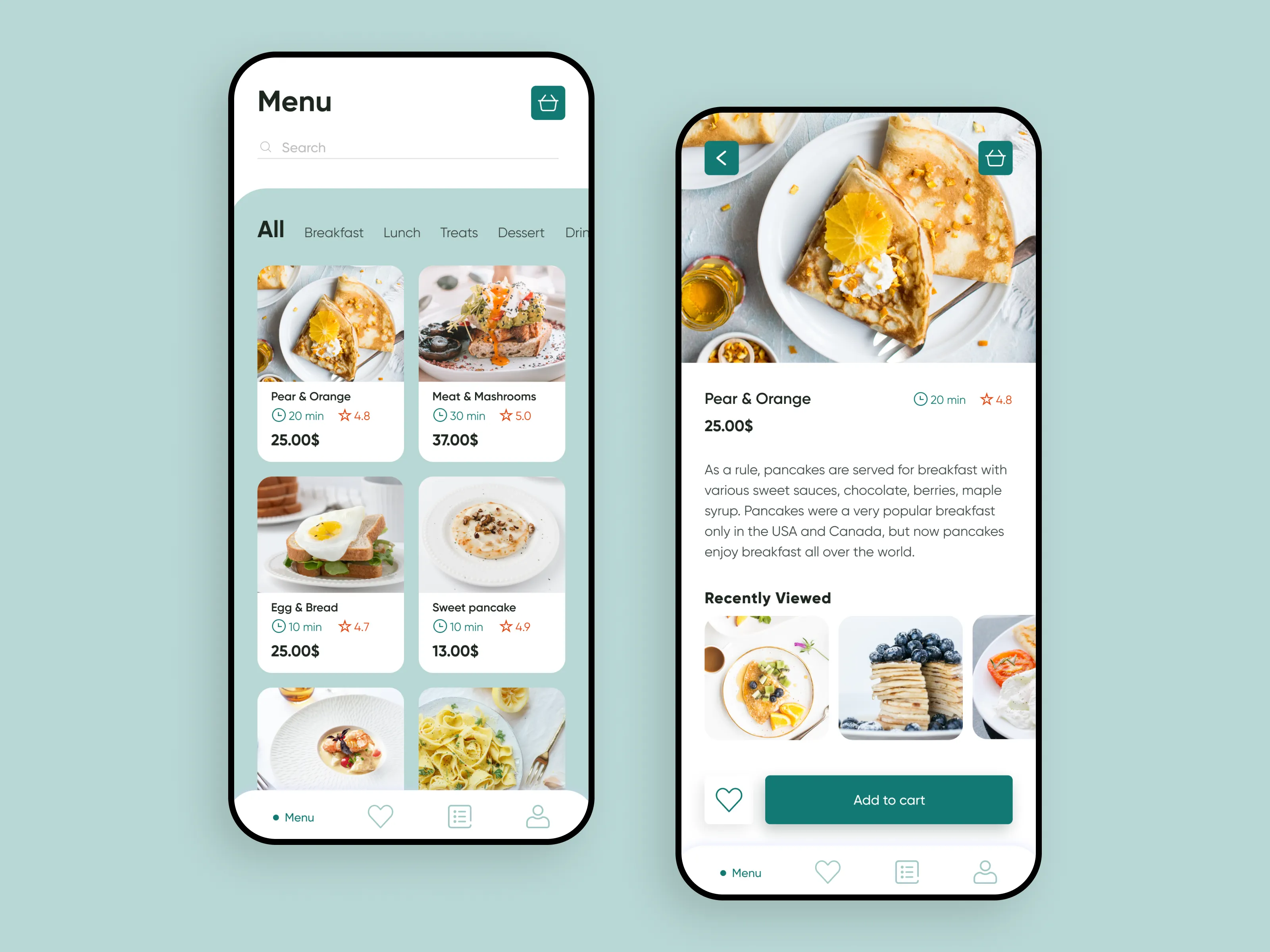 Digital Restaurant Menu preview